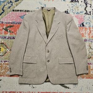 VTG Levis Action Suit Jacket Mens Size 44R Sport Coat Blazer Vintage Beige